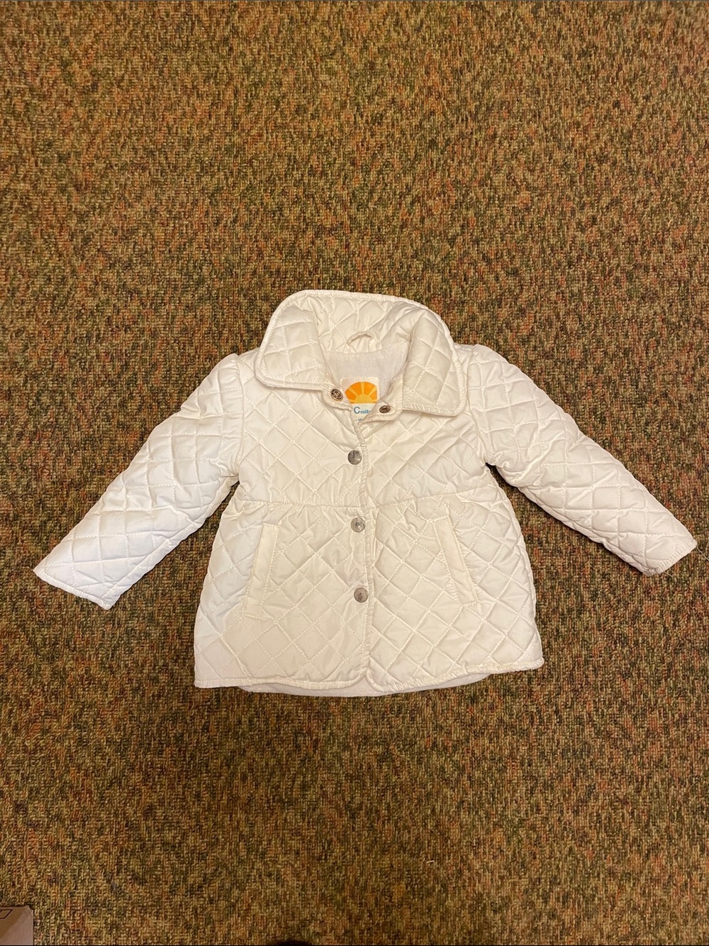 C&C California Quilted Cream Girls' Puffer Jacket